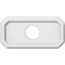 Ekena Millwork Emerald Architectural Grade PVC Ceiling Medallion, 14"W x 7"H x 3"ID x 4 3/4"C x 1"P, One-Piece CMP14X7ED-03000 - alternate 1